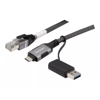 Cable de red USB Gigabit Ethernet Dexlan, USB C/A a RJ45, 2,0 m (310702)