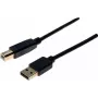 Cable USB 2.0 premium EXERTIS CONNECT, dorado, USB A a USB B, 1,0 m, negro 532427