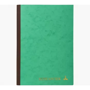 Libro planificador Le Dauphin A4, 96 páginas, 12 columnas, cubierta verde 39721D