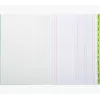 Libro planificador Le Dauphin A4, 96 páginas, 12 columnas, cubierta verde 39721D