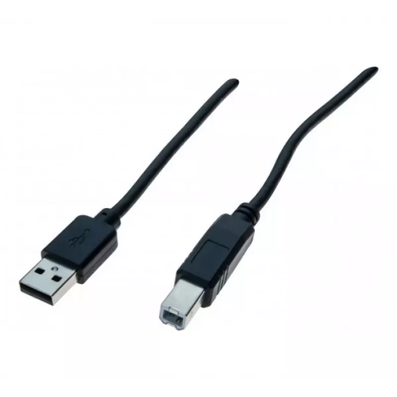 Cable Exertis Connect USB 2.0 A a B macho 3 m negro 532450