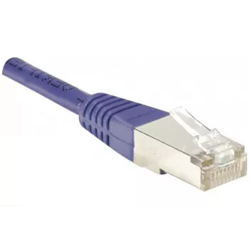 Cable de parcheo EXERTIS CONNECT Cat6 F/UTP, violeta, 1,0 m, Slim Snagless Boot 234170