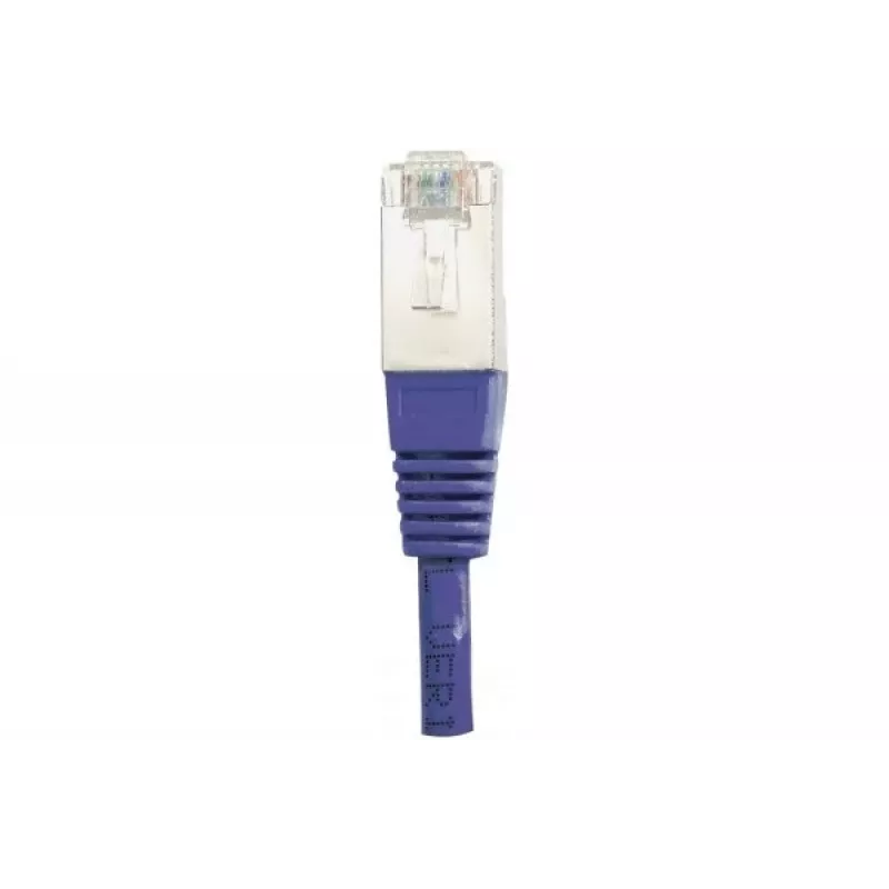 Cable de parcheo EXERTIS CONNECT Cat6 F/UTP, violeta, 1,0 m, Slim Snagless Boot 234170