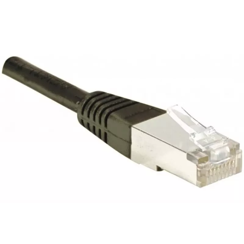 Cable de parcheo EXERTIS CONNECT Cat6 F/UTP, 3 m, negro, Slim Snagless Boot 234250