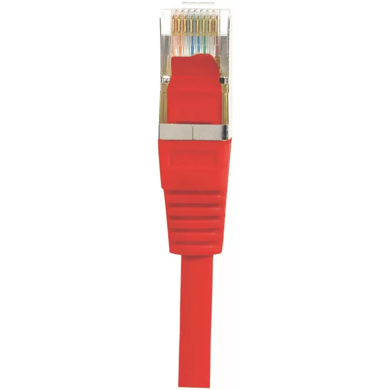 EXERTIS CONNECT Cable de conexión Cat.6 F/UTP, Rojo, 1,0 m, Slim Snagless Boot 842103