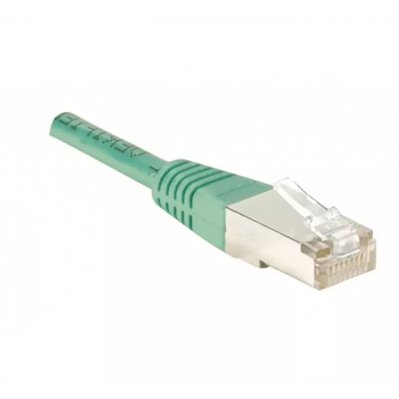 EXERTIS CONNECT Cable de conexión Cat.5e F/UTP, Verde, 3,0 m, funda protectora slim 847032