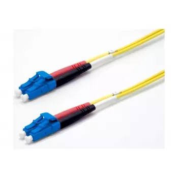 Ekivalan OS2 Cable de conexión de fibra óptica monomodo dúplex LC/LC 0,5 m Amarillo COZ008LCLC2SJ0005A