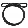 Master Lock 72EURD Cable de seguridad con extremos en bucle, 4,5 m acero trenzado, Negro