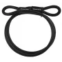 Master Lock 72EURD Cable de seguridad con extremos en bucle, 4,5 m acero trenzado, Negro