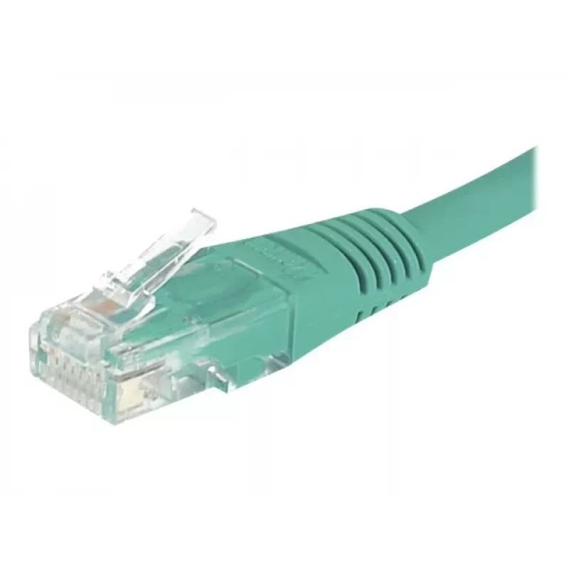 EXERTIS CONNECT Cable de conexión Cat6 U/UTP, 5m, Verde, RJ45, protección de lengüeta 244750