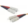 EXERTIS CONNECT Cable de conexión de fibra óptica Eco, 50/125 µm, fibra OM2, conector SC dúplex macho/macho, Naranja, 10,0 m UPC Polish 392696