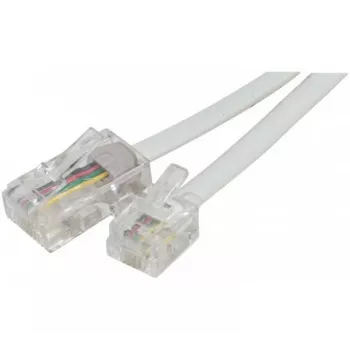 EXERTIS CONNECT Cable telefónico, Blanco, 3,0 m (911743)
