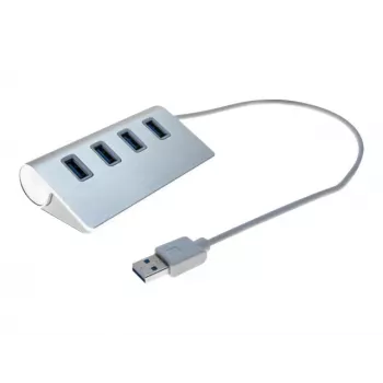 Exertis Connect Hub USB 3.0 de 4 puertos - Sobremesa - Negro 021312