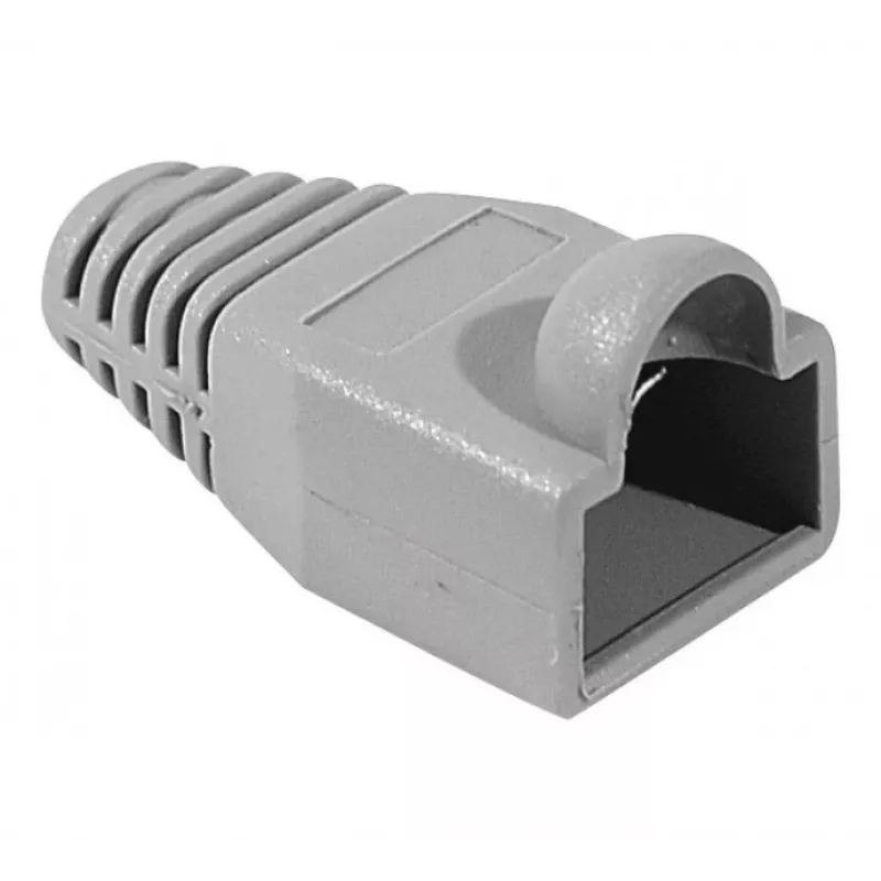 EXERTIS CONNECT protector RJ45 para cables redondos, gris, pack de 10 253161