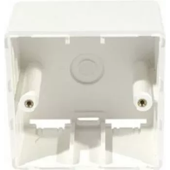 EXERTIS CONNECT caja de superficie para módulos keystone RJ45, 2 puertos, blanco puro (272020)