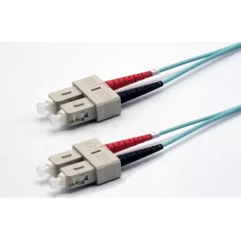 Ekivalan cable de conexión de fibra óptica OM3 dúplex SC/SC 1m aqua COZOM3DCDC2SA0010A