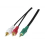 Exertis Connect 108791 cable de audio 3 m 3,5 mm a 2 x RCA conector macho negro