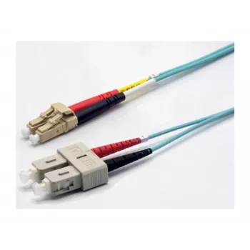 Ekivalan cable de conexión de fibra óptica OM3 dúplex LC/SC 2m aqua COZOM3DCLC2SA0020A