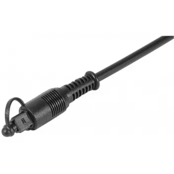 EXERTIS CONNECT cable de audio óptico digital TOSLINK conector macho a conector macho TOSLINK 1,8 m fibra óptica negro