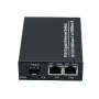 EXERTIS CONNECT convertidor de medios con inyector PoE+ de 30 W, 2x 10/100/1000 Mbps RJ45, 1x ranura SFP 100/1000 Mbps 311793