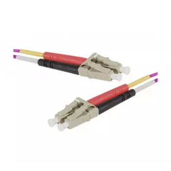 Exertis Connect cable de conexión de fibra óptica OM4 LC dúplex a LC dúplex, 50/125 µm, Erika Violeta, 0,5 m 392780