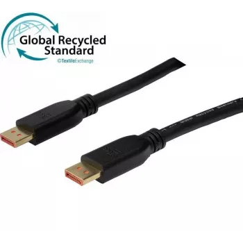 Exertis Connect cable DisplayPort 2.1, 80 Gbit/s, UHBR20, 4:4:4, GRS, DisplayPort conector macho a conector macho, 1,0 m 127241