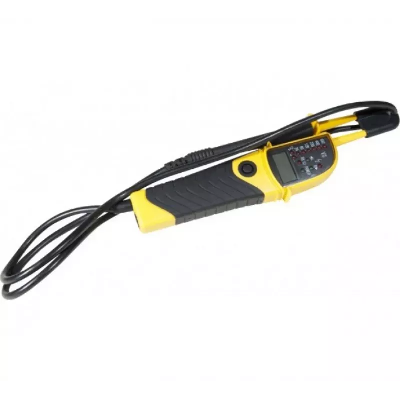 EXERTIS CONNECT comprobador de tensión con pantalla LCD e indicador de alta tensión, 12-600V AC/DC 045076
