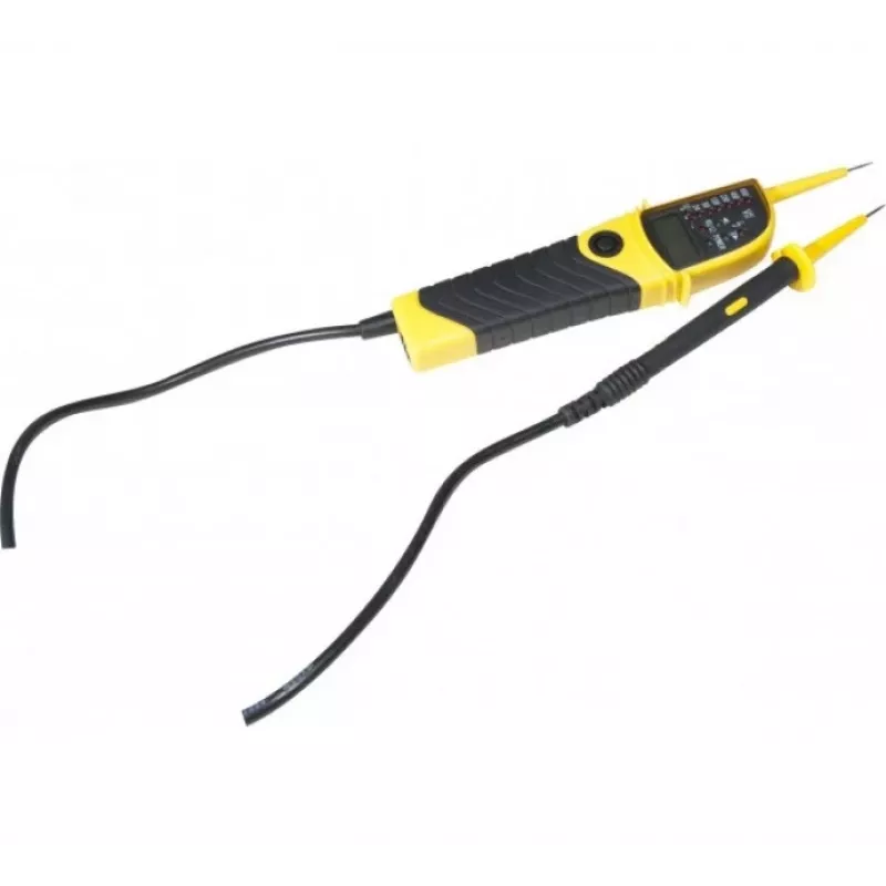 EXERTIS CONNECT comprobador de tensión con pantalla LCD e indicador de alta tensión, 12-600V AC/DC 045076