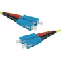 Exertis Connect Cable de conexión de fibra óptica HD, OS2 monomodo, SC dúplex a SC dúplex, UPC, amarillo, 15 m 392877