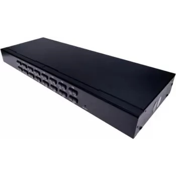 EXERTIS CONNECT Switch KVM USB/PS/2 de 16 puertos con OSD y acceso remoto IP 66310