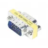 TECLINE Adaptador de género mini, conector macho HD D-Sub de 15 pines a macho para VGA (50408)