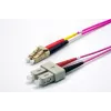 EKIVALAN Cable de conexión de fibra óptica dúplex OM4 LC/SC, 50/125 µm, violeta brezo, 5 m COZOM4DCLC2SE0050A