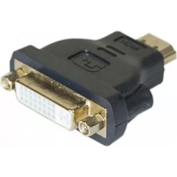 EXERTIS CONNECT Adaptador HDMI a DVI-I, conector macho HDMI a conector hembra DVI-I 24+5, negro 127951