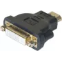 EXERTIS CONNECT Adaptador HDMI a DVI-I, conector macho HDMI a conector hembra DVI-I 24+5, negro 127951