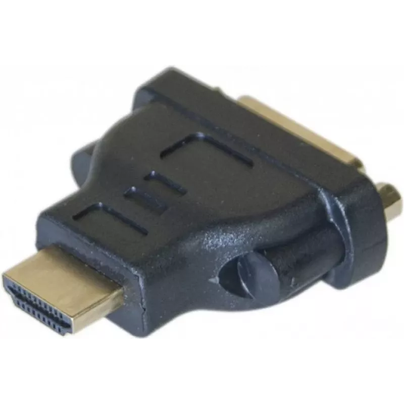 EXERTIS CONNECT Adaptador HDMI a DVI-I, conector macho HDMI a conector hembra DVI-I 24+5, negro 127951