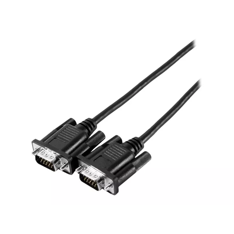 EXERTIS CONNECT Cable de monitor SVGA Eco, conector macho-macho HD D-Sub de 15 pines, 10,0 m, negro 117740