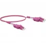 EXERTIS CONNECT Cable de conexión de fibra óptica OM4 Uniboot LC dúplex a LC dúplex, 50/125 µm, violeta erika, 5 m 392954