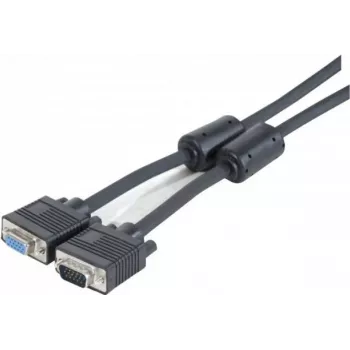 EXERTIS CONNECT Cable de monitor SVGA, conector macho/hembra HD D-Sub de 15 pines, 10,0 m, negro 119840