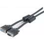 EXERTIS CONNECT Cable de monitor SVGA, conector macho/hembra HD D-Sub de 15 pines, 10,0 m, negro 119840