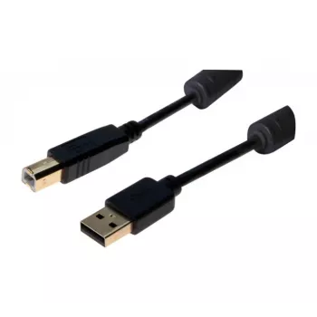 Exertis Connect Cable USB 2.0 conector macho Type-A a conector macho Type-B, 3 m, negro 532432