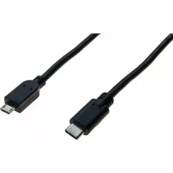 Exertis Connect Cable USB-C a Micro-USB Type-B, USB 2.0, 1 m, negro 532481