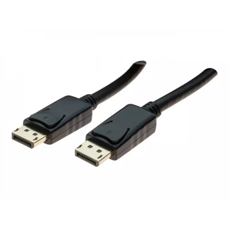 EXERTIS CONNECT Cable DisplayPort 1.1, conector macho DisplayPort a macho, 10 m, negro EXC128057