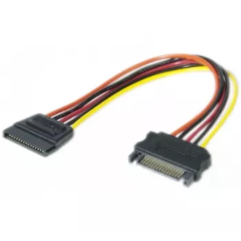 EXERTIS CONNECT Cable alargador de alimentación SATA, conector macho SATA a conector hembra SATA, 0,2 m 147564