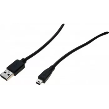 Exertis Connect Cable USB 2.0, conector macho USB-A a conector macho Mini-USB Type-B, 5,0 m, negro 532418
