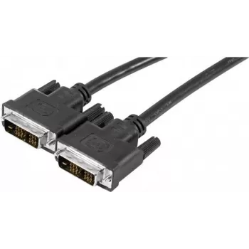 EXERTIS CONNECT Cable de monitor DVI-D Single Link, 18+1 pines conector macho a macho, 1,8 m, negro 127475