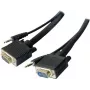 Cable de monitor S-VGA con audio EXERTIS CONNECT, conector macho HD D-Sub de 15 pines a macho, 5,0 m, negro 137221