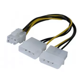 Cable adaptador de corriente EXERTIS CONNECT Molex a PCI-E, 25 cm 146691