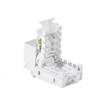 Jack Keystone RJ45 TECLINE, Cat.6 UTP, sin herramientas, blanco 272883