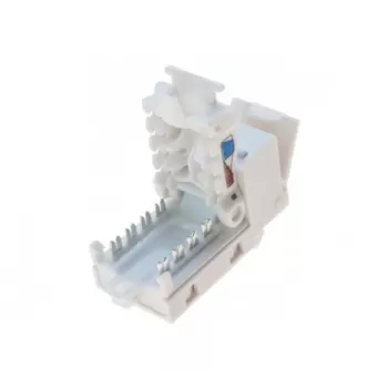 Jack Keystone RJ45 TECLINE, Cat.6 UTP, sin herramientas, blanco 272883