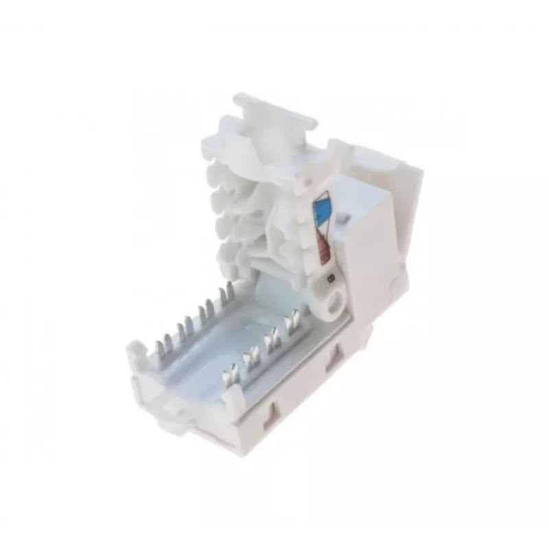 Jack Keystone RJ45 TECLINE, Cat.6 UTP, sin herramientas, blanco 272883